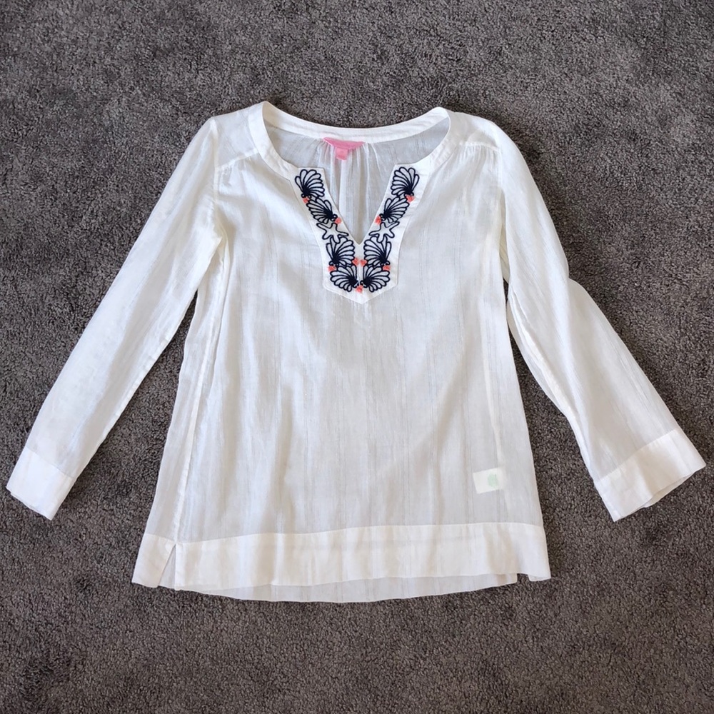 Lilly Pulitzer White Tunic